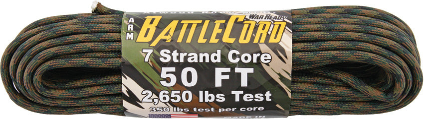 ARM BattleCord Woodland Camo BC50C04 - WOODLAND