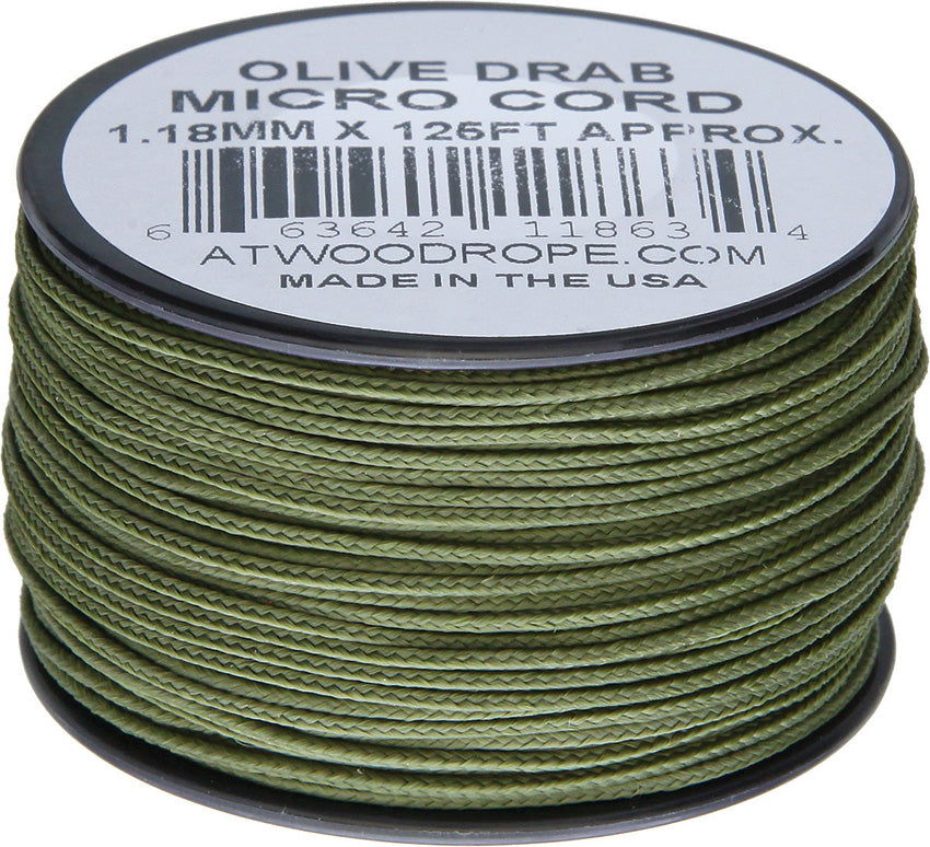 Micro Cord 125ft Olive Drab MS14 - OD