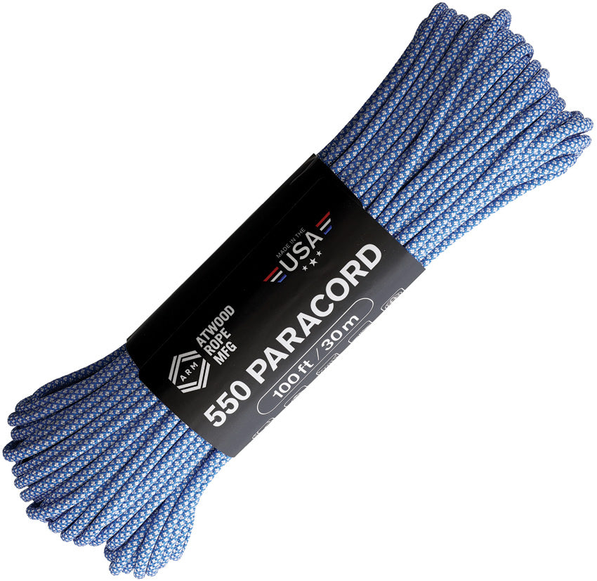 Parachute Cord Diamond Blu/Wht C550 DIAMOND BLUE W/ WHITE