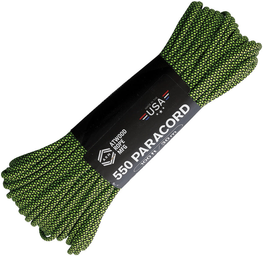 Parachute Cord Diamond Blk/Grn