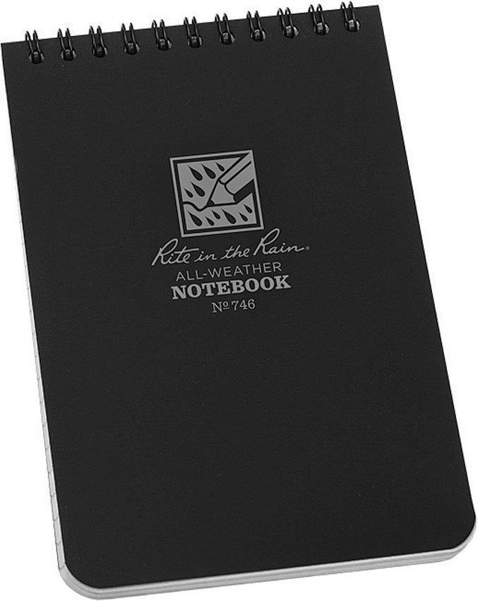 Top Spiral Notebook Black 746