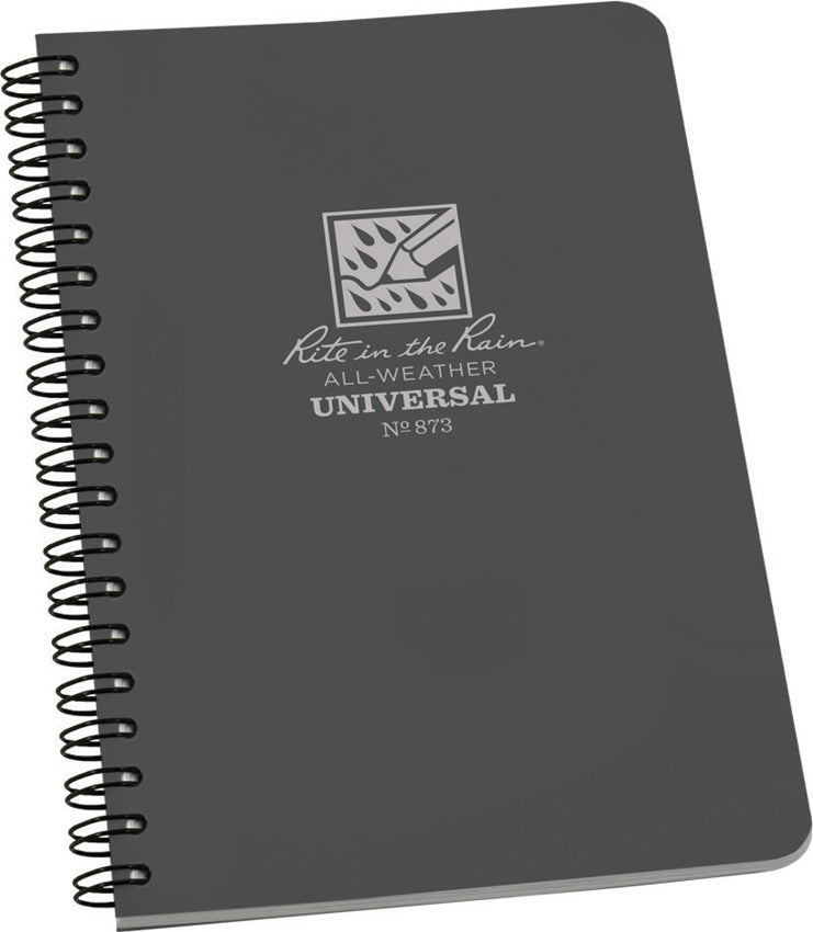 Side Spiral Notebook Gray