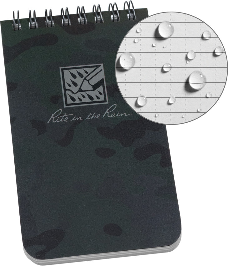 Top Spiral Camo Notebook 3x5