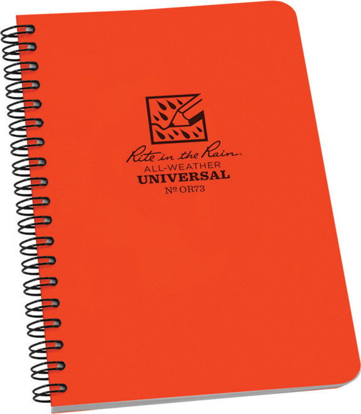 Side Spiral Notebook Orange OR73