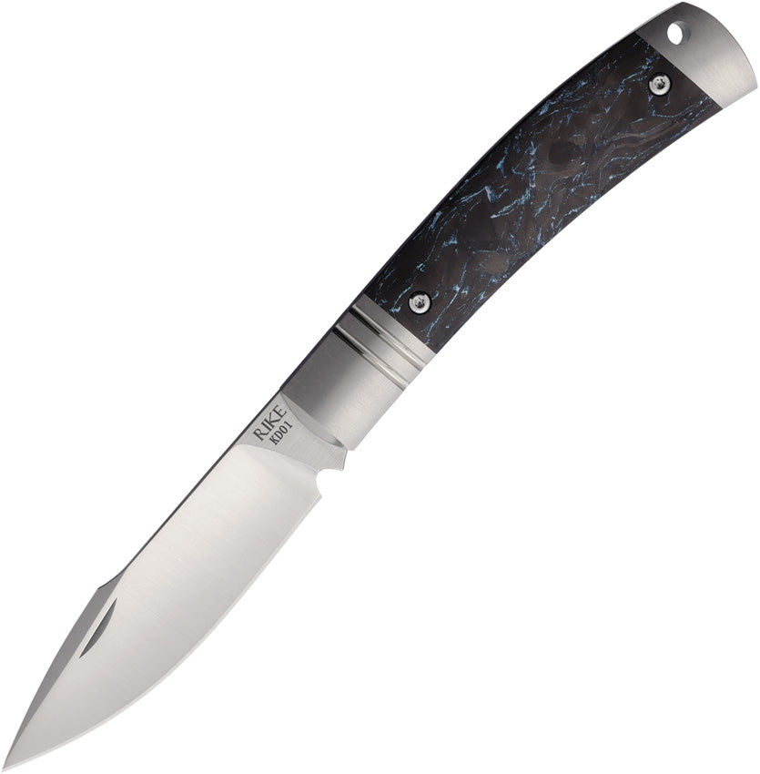 Slip Joint Blue Carbon Fiber RKKD01BLUCF
