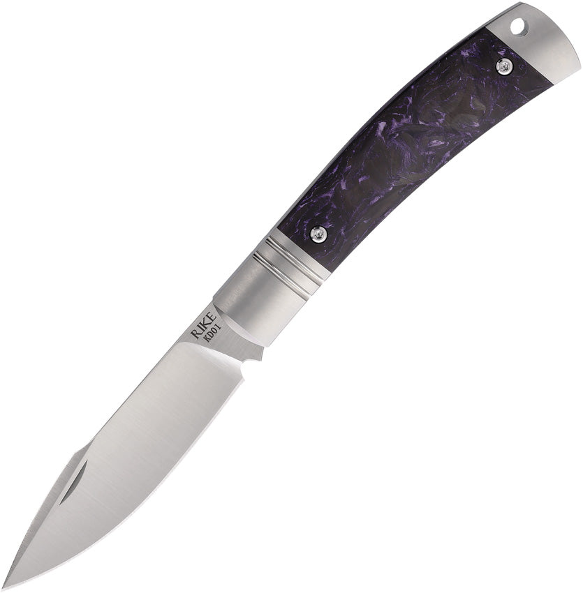 Slip Joint Black Purple CF RKKD01PCF