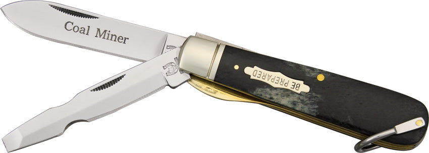 Electricians Knife KB265 BLACK SMOOTH BONE