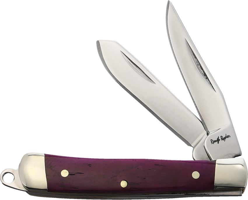 Tiny Trapper KB201-2" PURPLE SMOOTH BONE