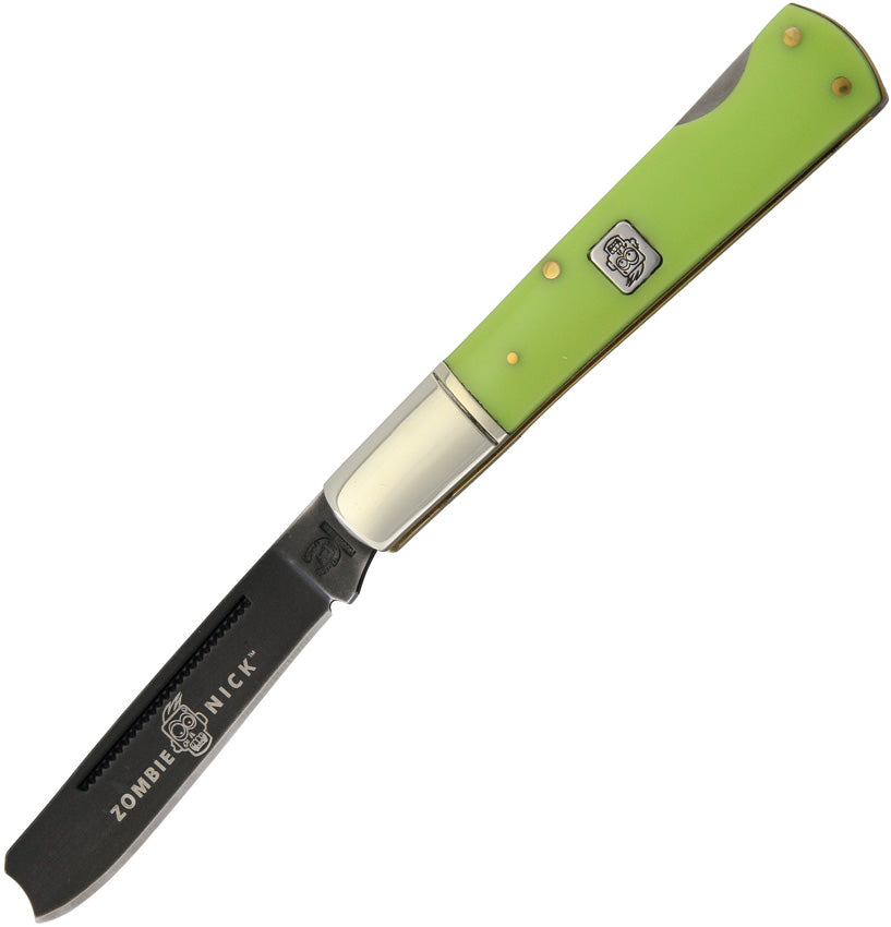 Zombie Nick Razor Lockback KA16 GREEN