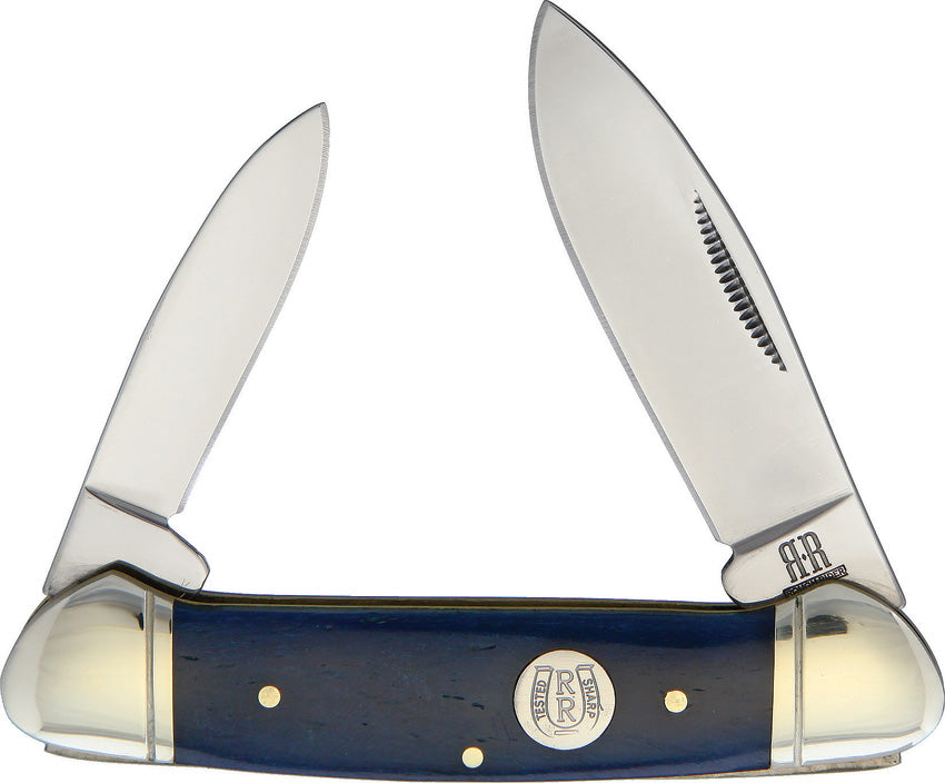 Blue Smooth Bone Canoe KB203 BLUE SMOOTH BONE