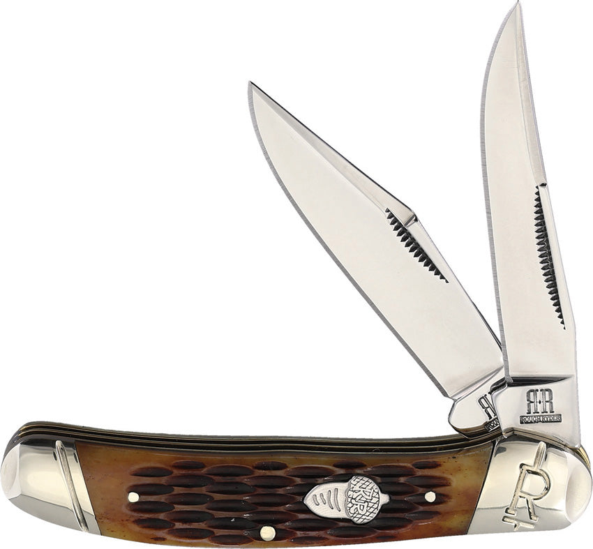Copperhead Amber Jigged Bone RR2289 KB207 R BOLSTER