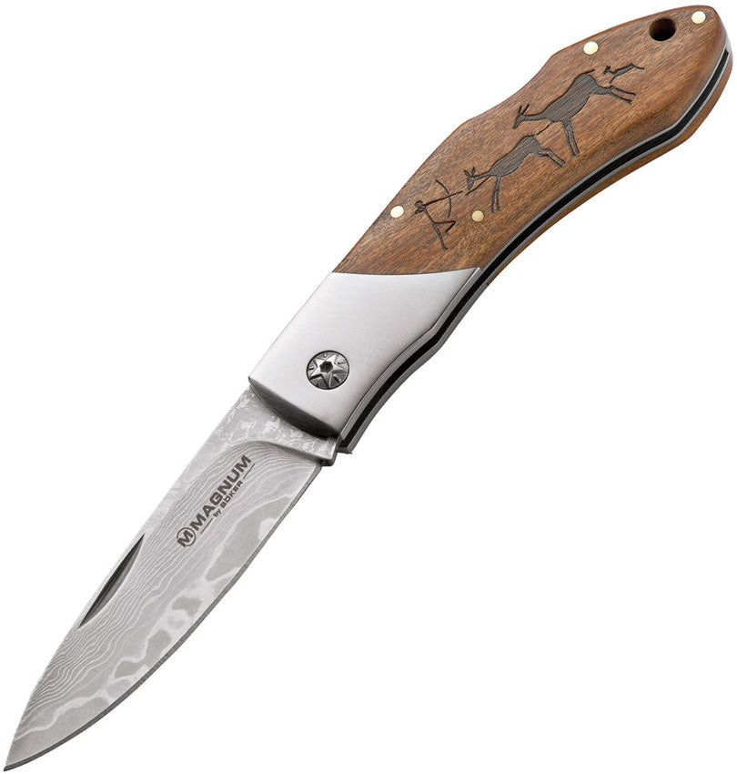 Caveman Damascus Lockback 01RY818DAM