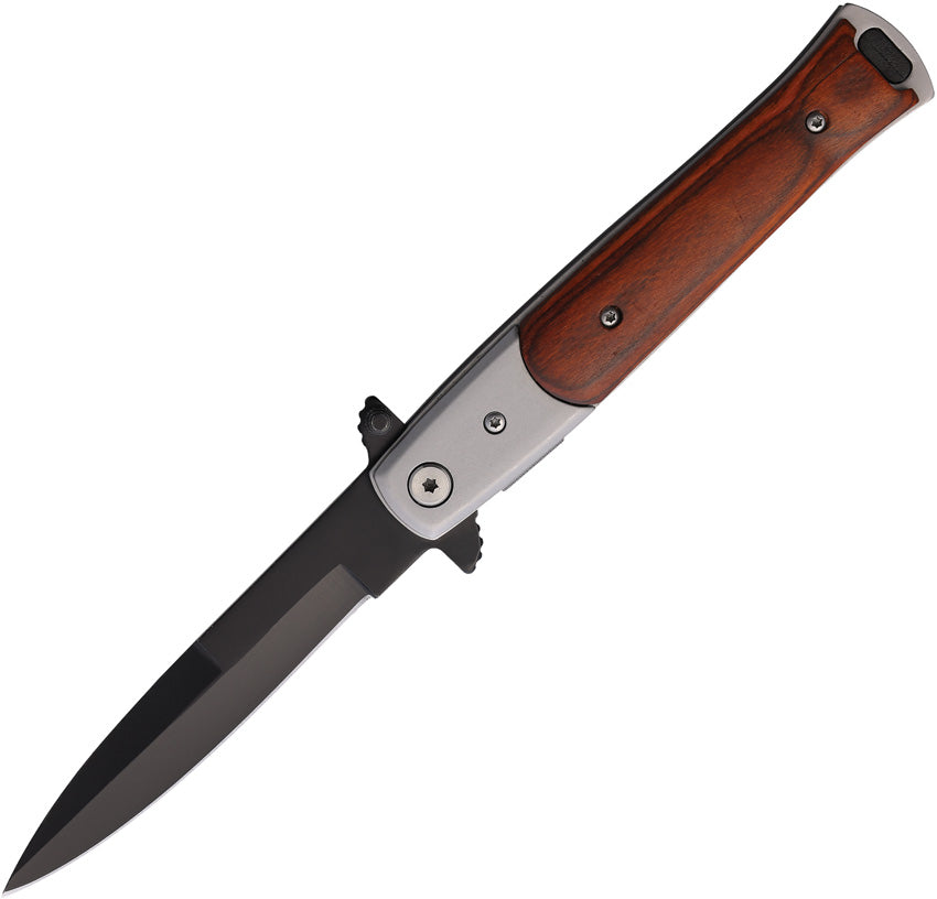 Stiletto Style Linerlock Brn T27107SL-3