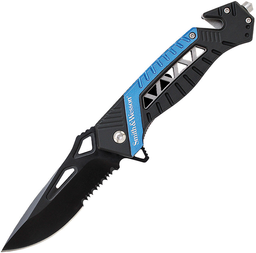 Rescue Linerlock Blue SW608BLS