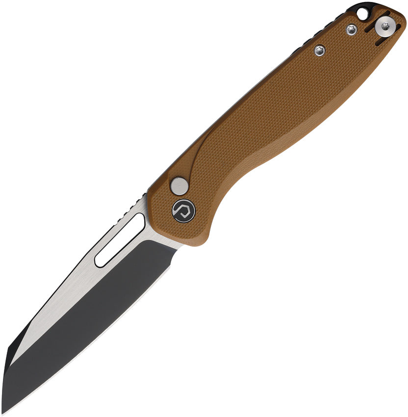 Warhawk Button Lock Tan G10 TD020BR