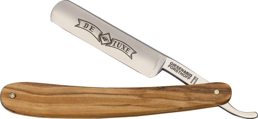 Straight Razor Olive Wood 370 CARBON 5/8