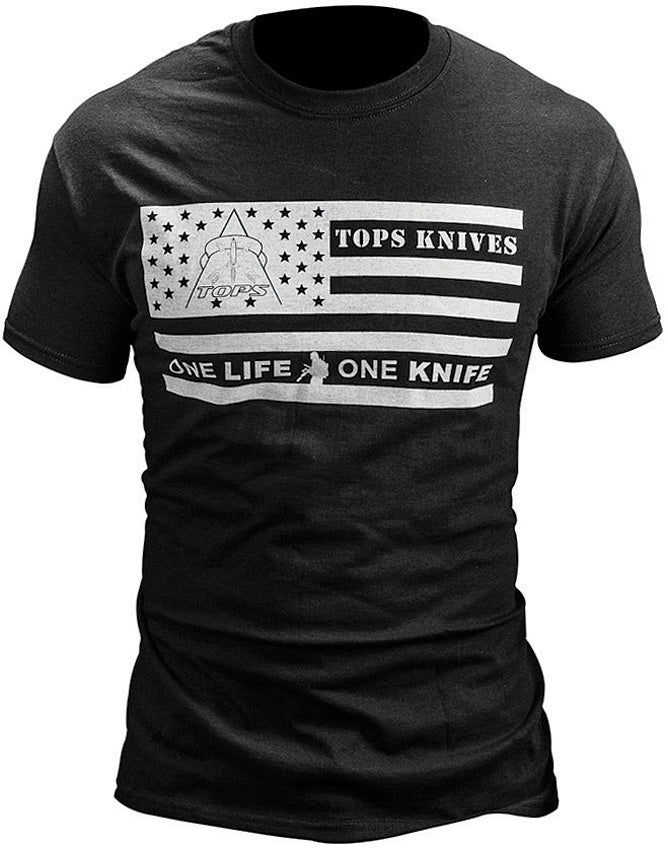 T-Shirt Flag Logo Black Xl TS-FLAGBLK-XL