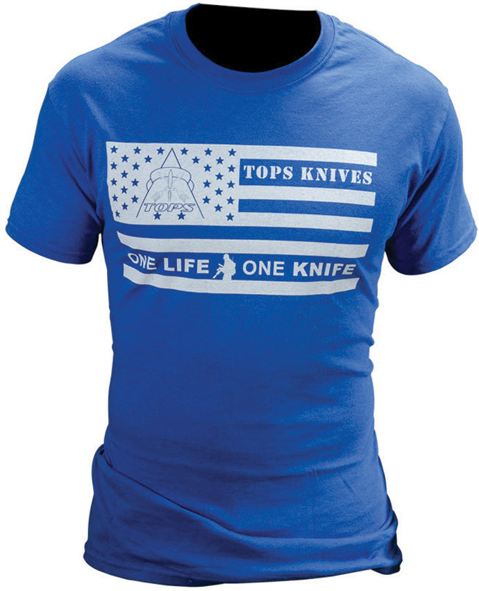 T-Shirt Flag Logo Blue Medium TS-FLAGBLU-MEDIUM
