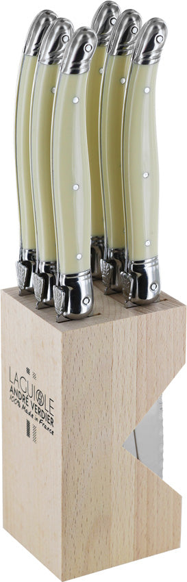 Laguiole Steak Knife Set White 706IBBP