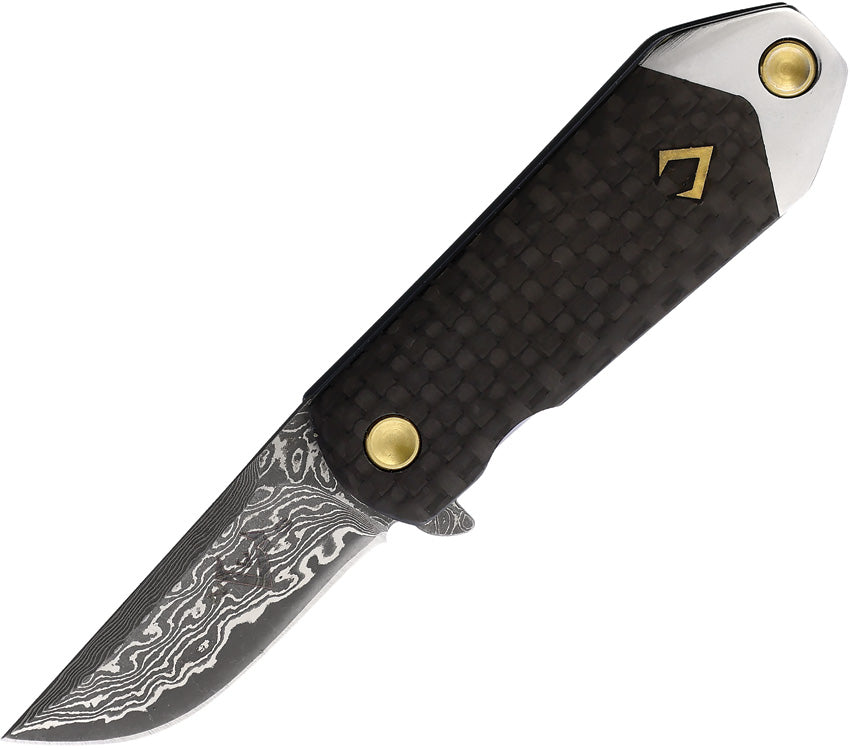 KillaBite Framelock Damascus V22CPDBL