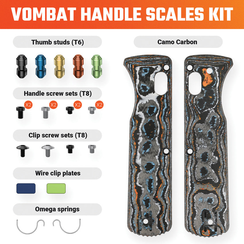Vombat Handle Gulf Camo CF W0102