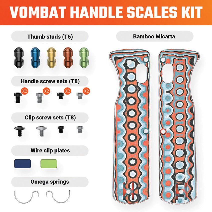 Vombat Handle Scales Coral W0108