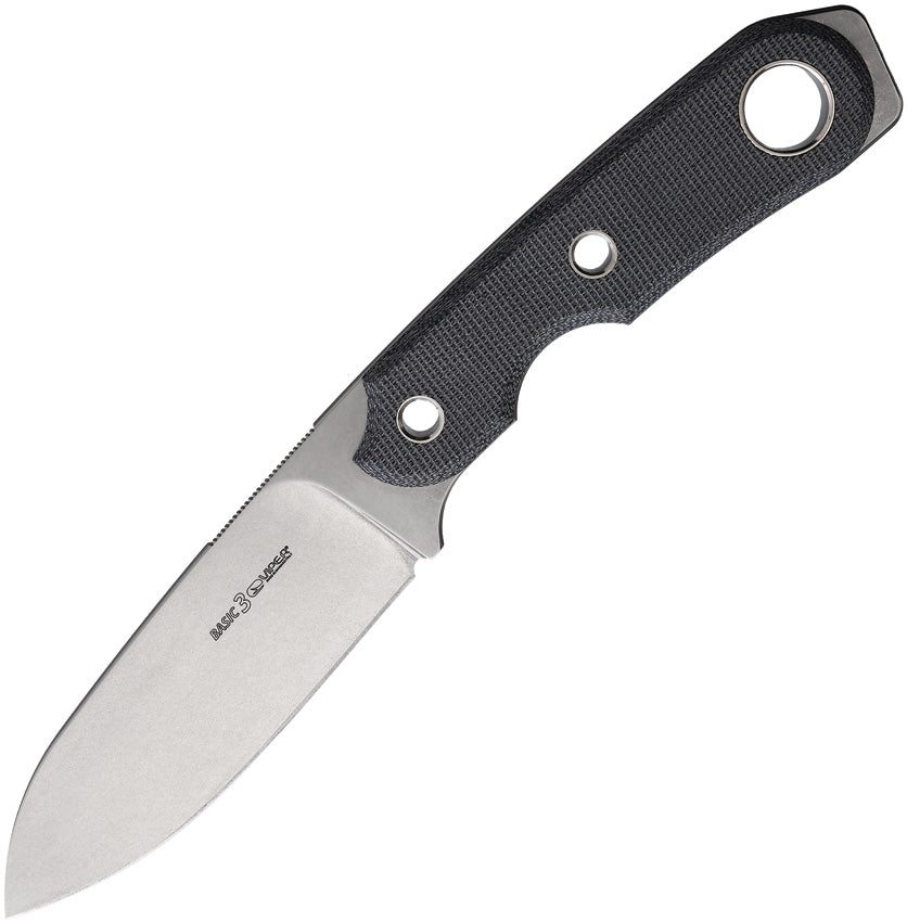 Basic3 Fixed Blade Black Mic VT4036CB