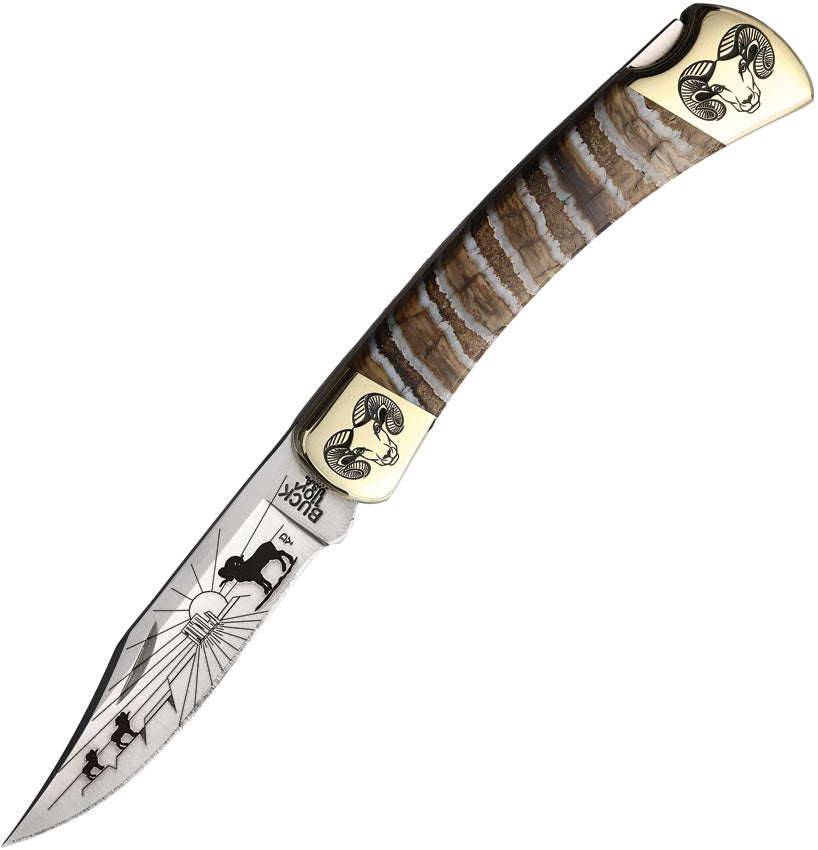 Custom Buck 110 Lockback YH433 MAMMOTH RAM