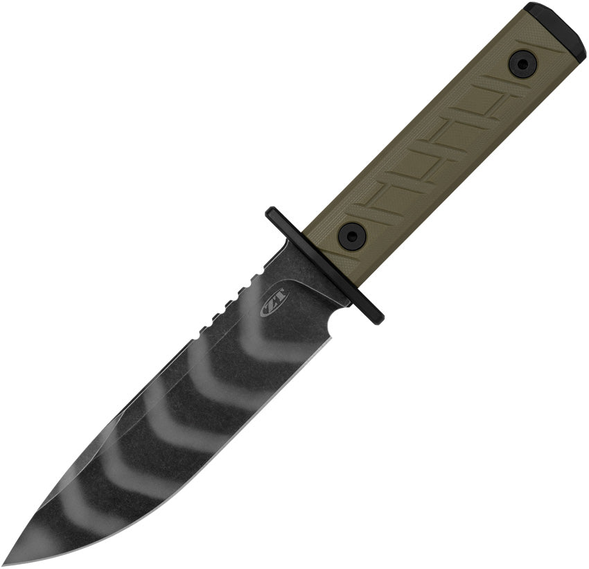 Fixed Blade G10 Olive Tiger ZT0006TSOL