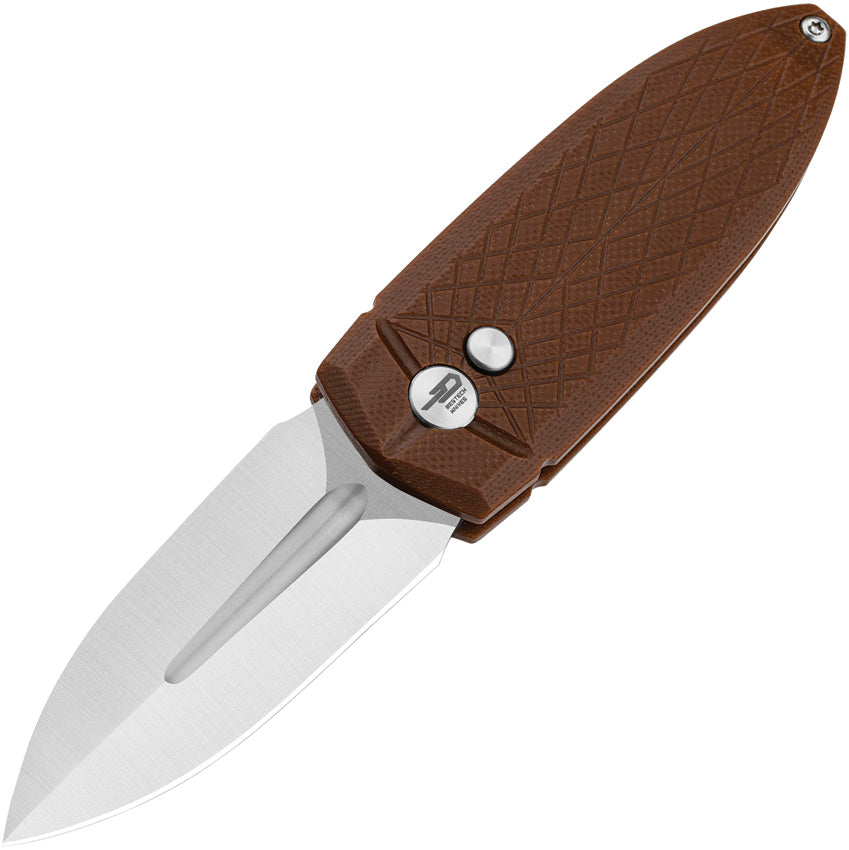Ququ Button Lock G10 Brown BG57A-3