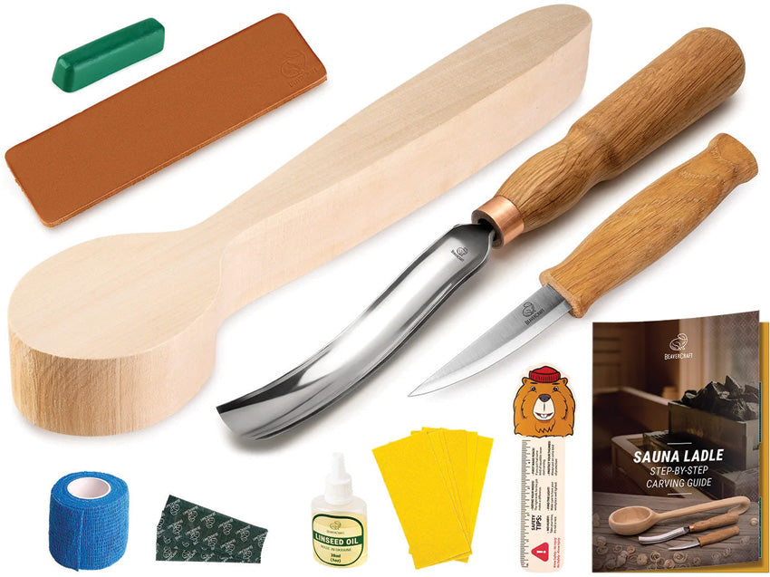 Sauna Ladle Carving Kit