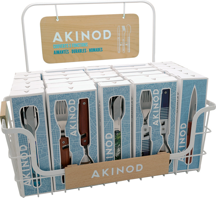 Metal and Wood Display Basket AKI000043
