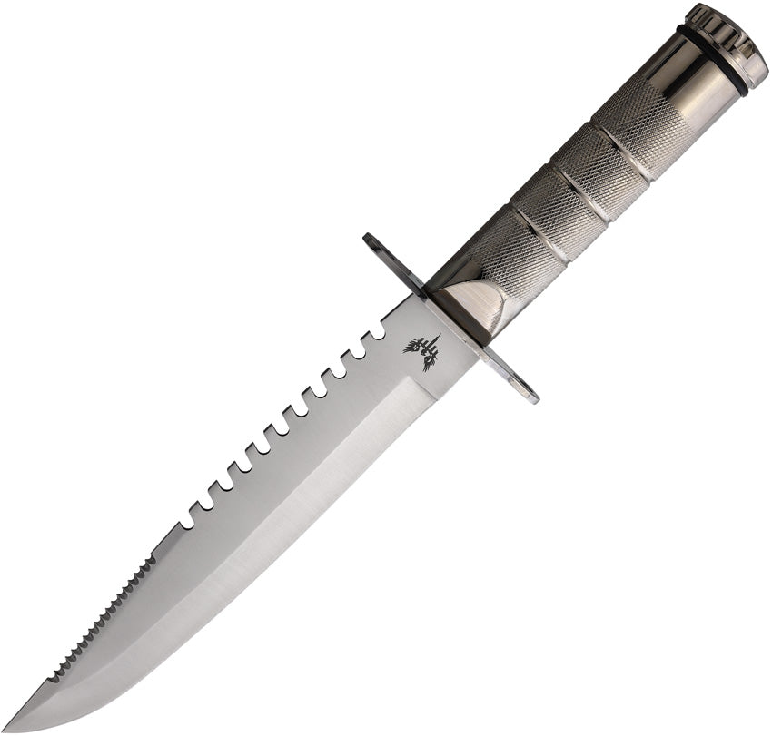 Large Survival Knife Silver CBR377