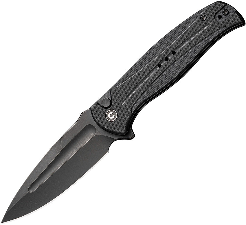 Incindie Button Lock Black G10 C23053-1