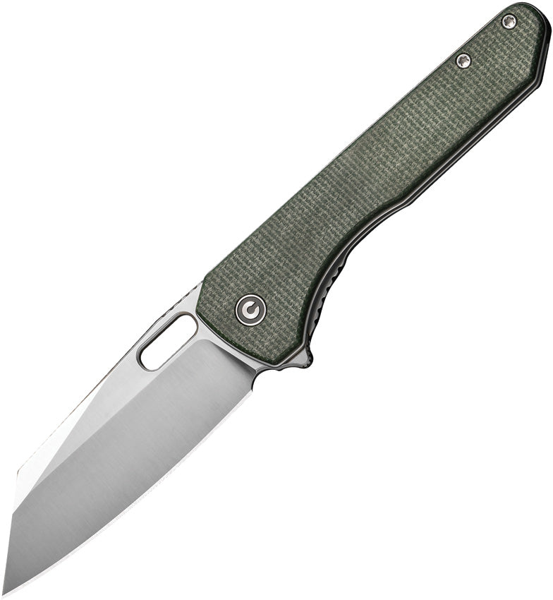 Nugz Linerlock Grn Micarta C23060-2