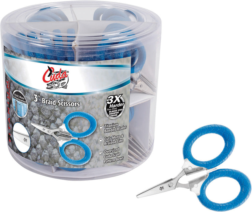 Cuda Bucket 50 Braid Scissors 23019