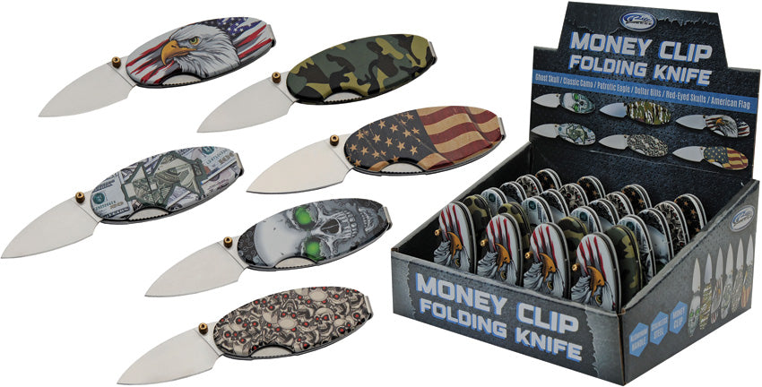Money Clip Linerlock 24 Pcs 211577