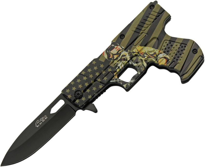 Gun Linerlock A/O Soldier 300227-CM