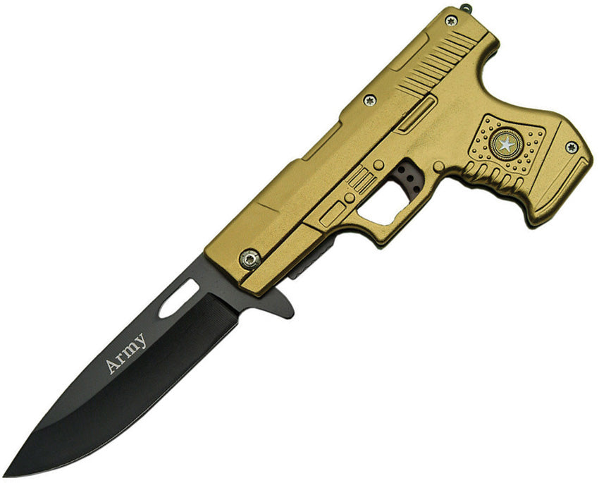 Gun Linerlock Army Green 300227-GN