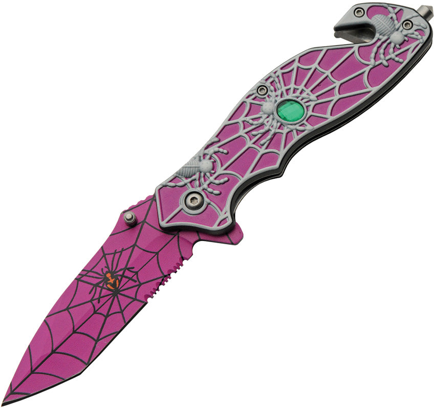 Spider Web Linerlock A/O Purp 300568-PU