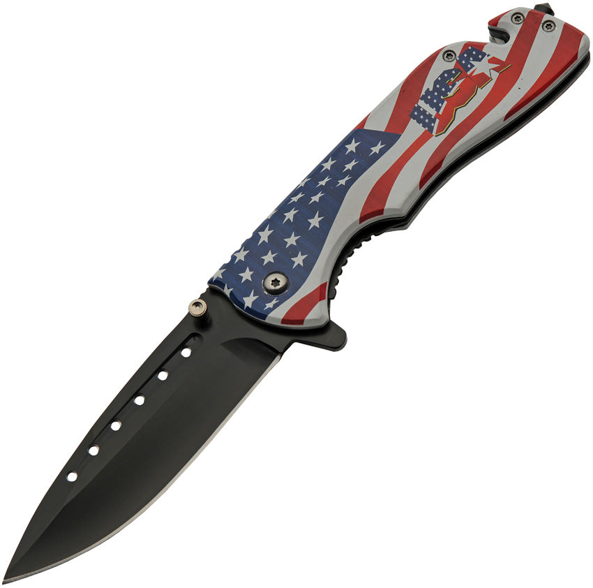 Rescue Linerlock A/O Flag 300601-US