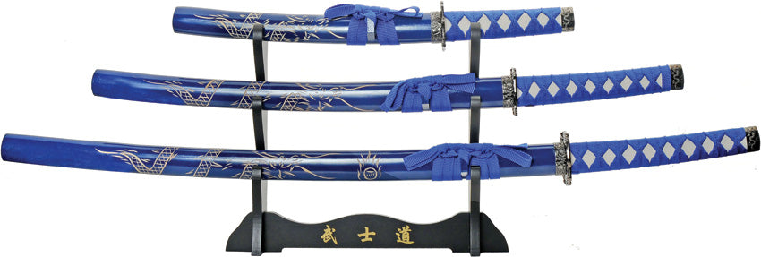 3pc Dragon Sword Set Blue 926970-BL