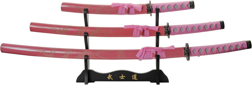 Pink Dragon Katana Set 3pc 926970-PK