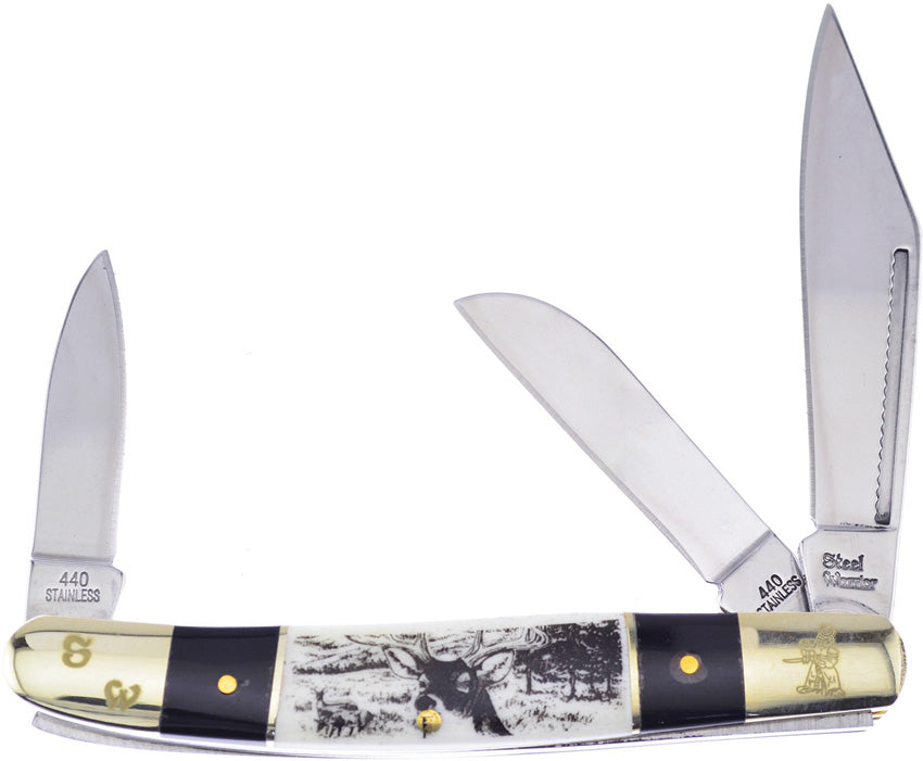 Wrangler Deer Etch Bone SW-112BHSB/D