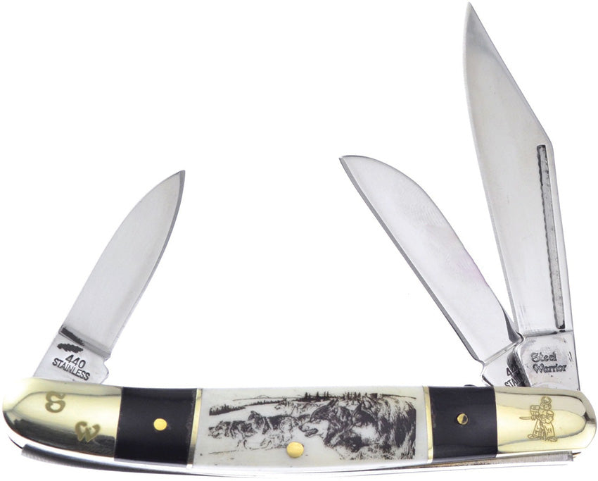 Wrangler Wolf Etch Bone SW-112BHSB/W