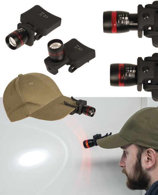 Black LED Cap Light
