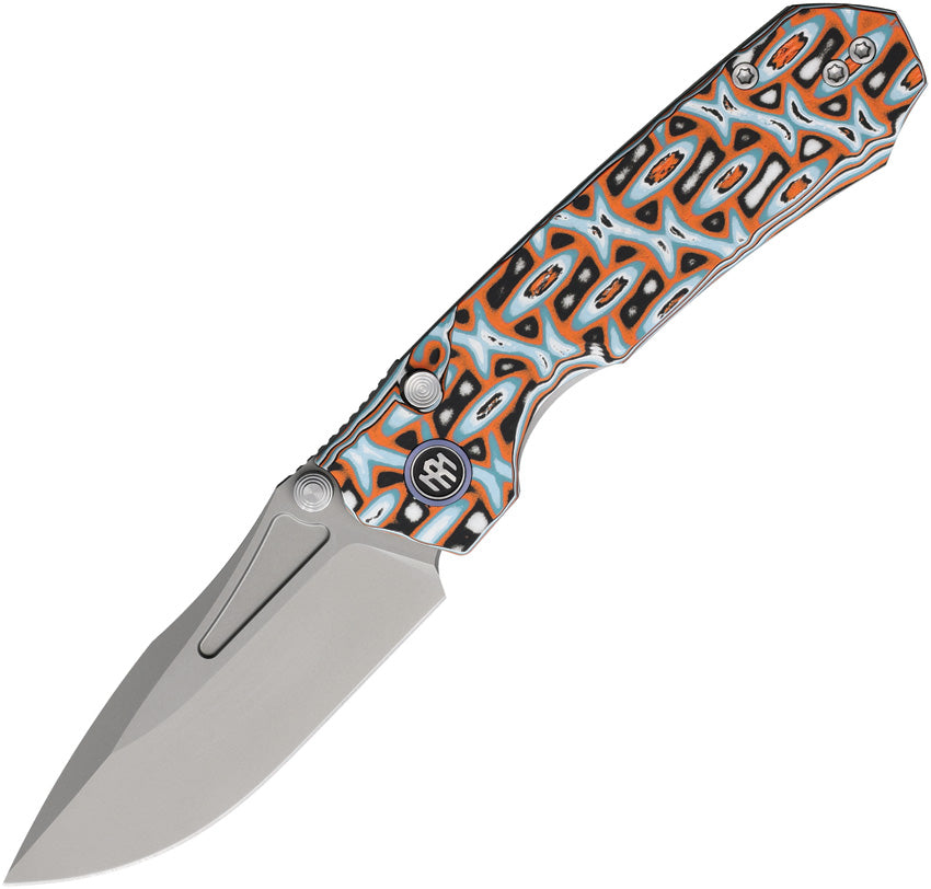 Rhino Button Linerlock Orange RNGD261