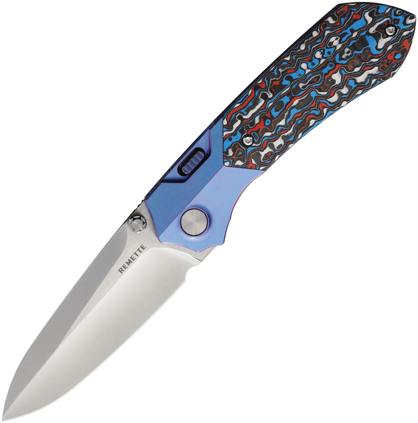 Meteor Button Linerlock Ti/CF RTPT-AL