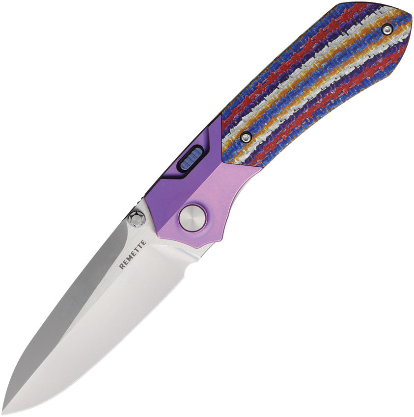 Meteor Button Linerlock Ti/CF RTPT-NCL