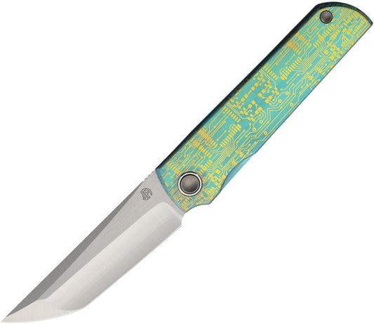 Zen Framelock Ti Teal 2414-A-ZDP189-A